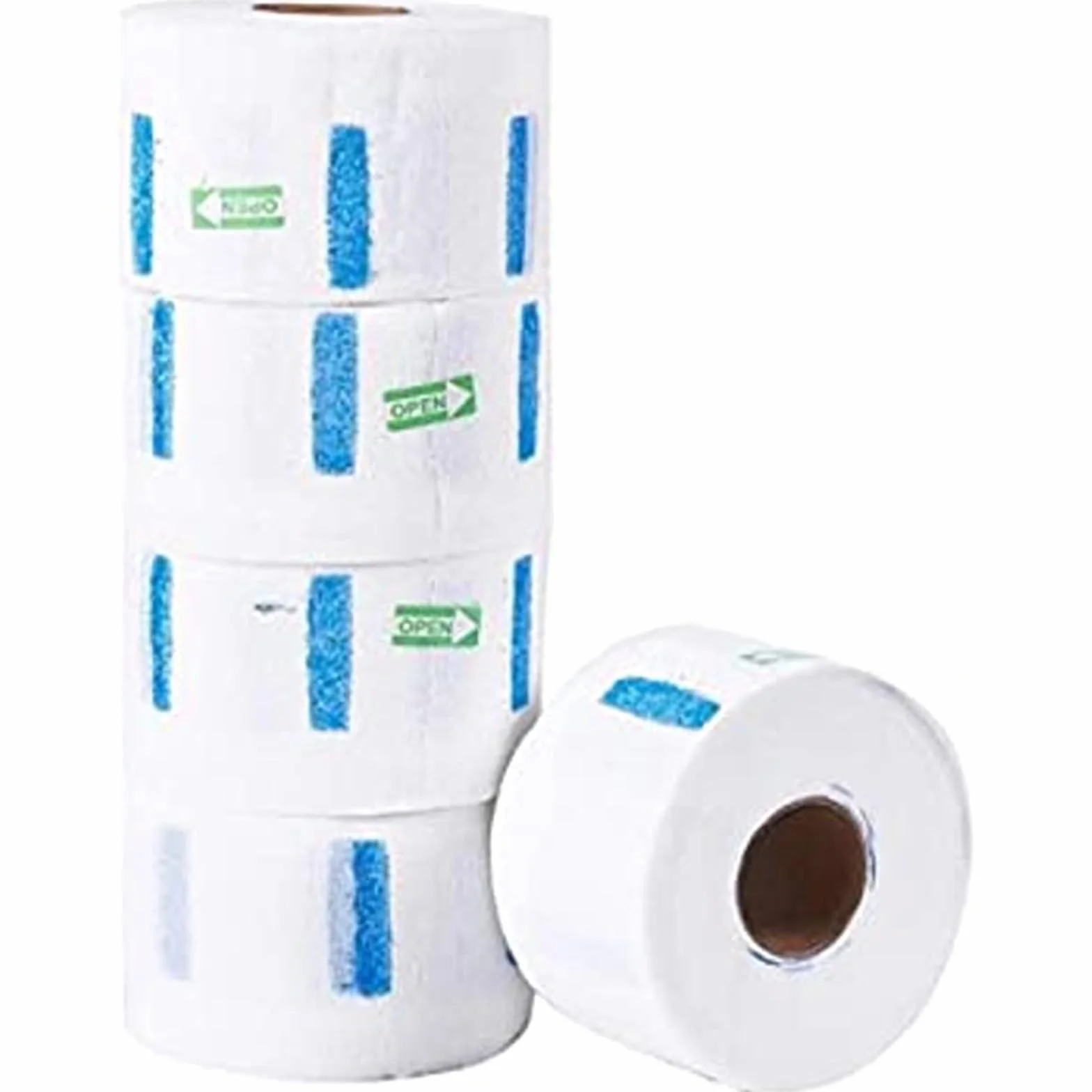 Feisate Carta Collo Barbiere usa e getta, 5 Rotoli - 500 Strisce Carta Collo Parrucchiere Strisce, Bianco
