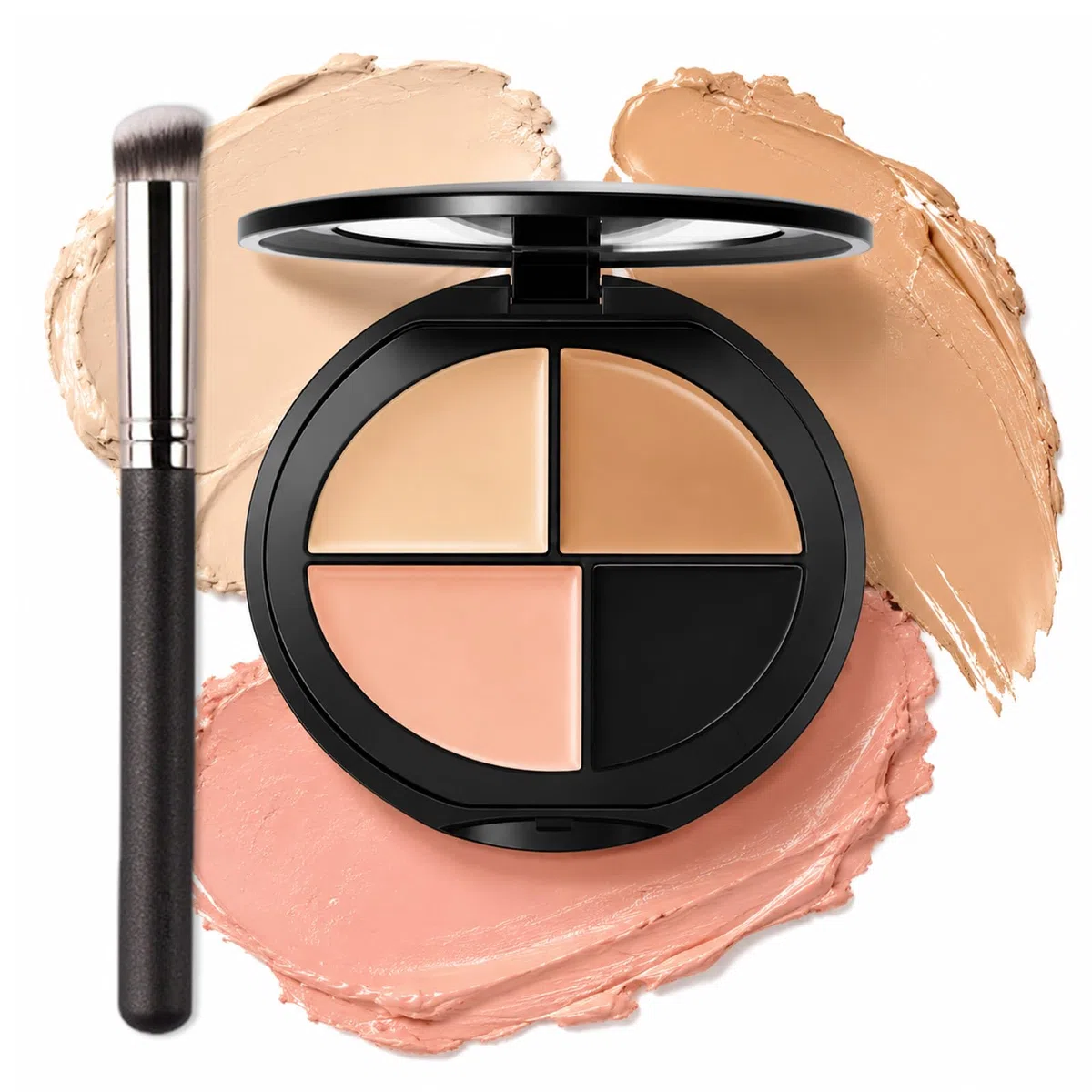 Erinde Palette Correttore, Set 3 Colori, Corregge Occhiaie e Rossori, Alta Coprenza, Riduce Cicatrici da Acne e Macchie Scure, Texture Cremosa per Un’Applicazione Uniforme