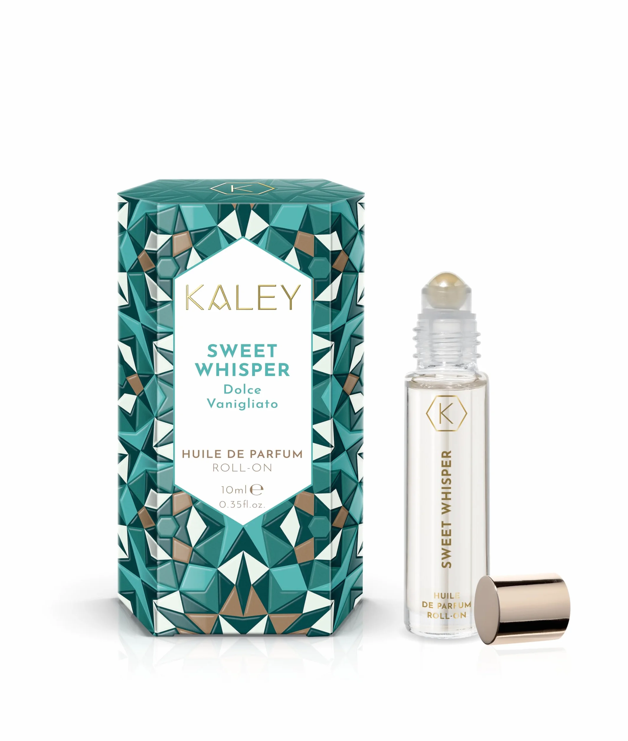 KALEY | Profumo in Olio Roll On Sweet Whisper, Fragranza Dolce e Vanigliata, 10ml, Made in Italy