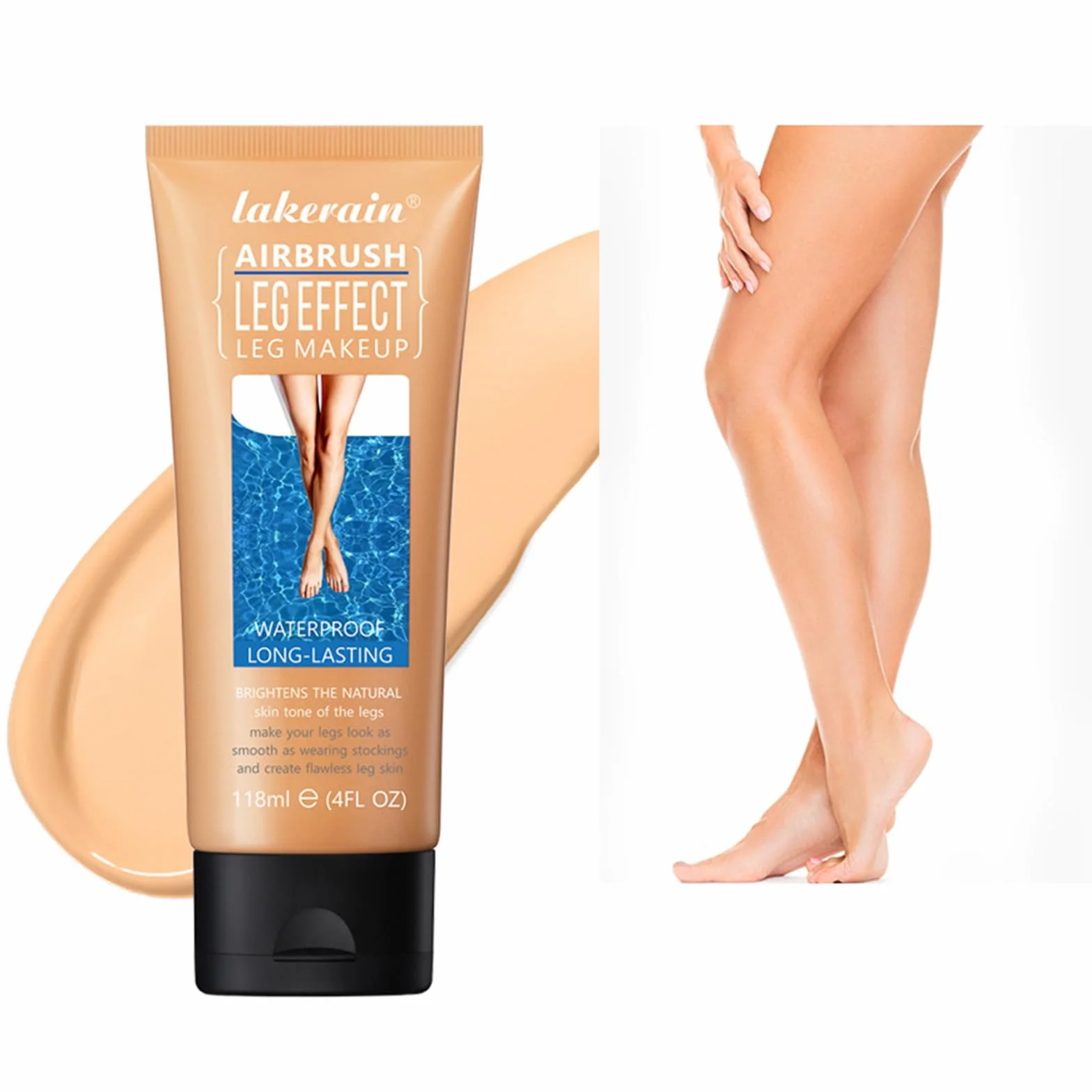 Sugeru Lozione Per Il Trucco Delle Gambe, Leg Makeup Waterproof Waterproof No Transfer, Natural Leg Makeup Body Scars Long Lasting Concealer (02)