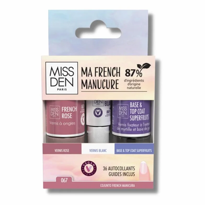Kit French Manicure - Miss Den - Una French Manicure di Pro a casa - Adesivi guida inclusi