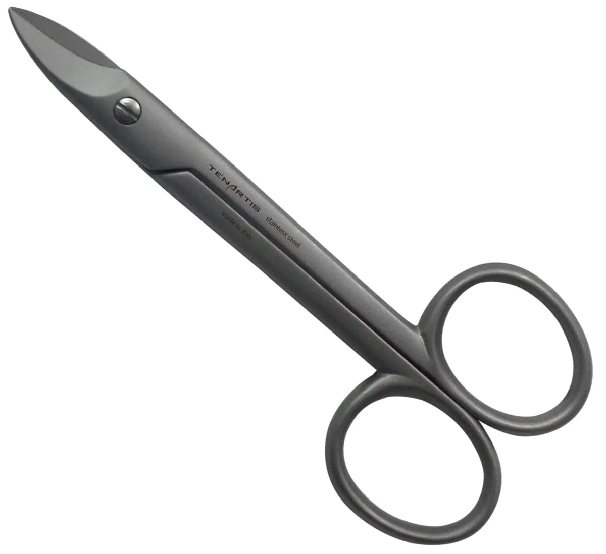 Tenartis 121 Forbici per Unghie Piedi in Acciaio Inox Lame Curve per Unghie Spesse e Dure con Custodia in PVC - Made in Italy