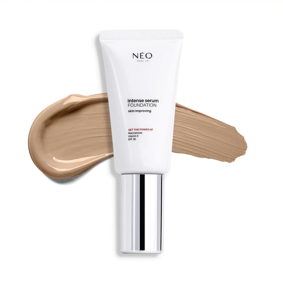 NÉO MAKE UP Fondotinta Siero Viso - Intense Serum Satin Foundation - Make Up Illuminante Viso - Skin Care - Bellezza - Fondotinta Solare - SPF 30-03 Natural - 30 ml