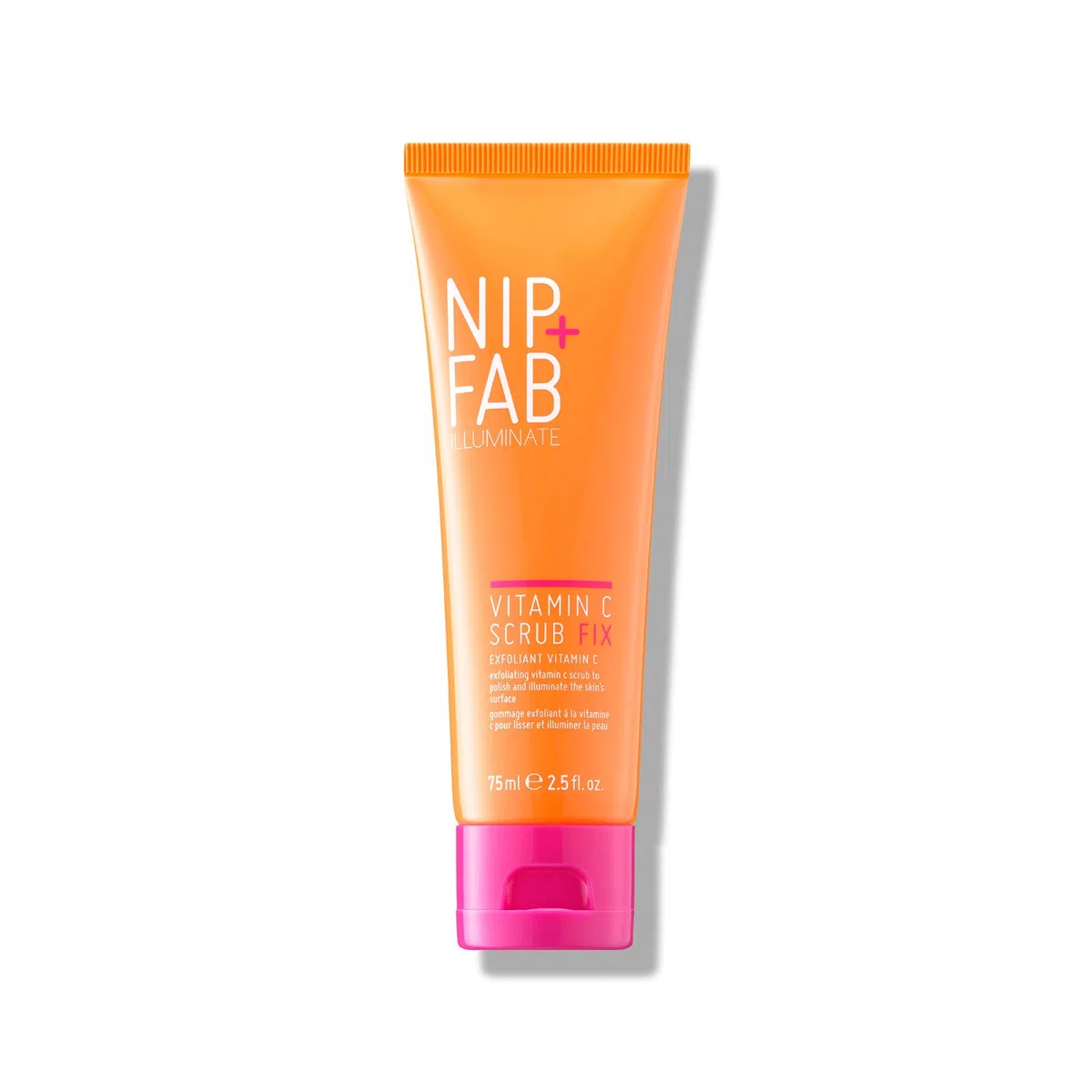 Nip + Fab Vitamin C Fix Scrub Viso – Esfoliante, Purificante, Illuminante e Antiossidante – per Pelle Liscia e Luminosa – con Vitamina C, Olio di Cocco e Estratto di Caffè, Vegano, 75 ml