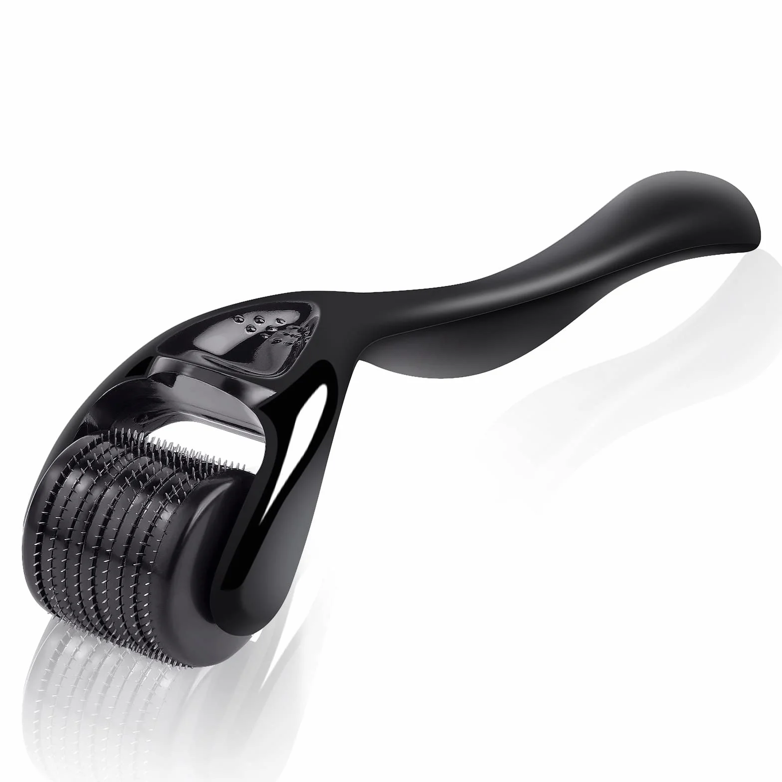 URAQT Rullo Derma, Dermoroller Viso 1.5mm Aghi Viso Rullo, Microneedle Rullo Barba per Antietà e Smagliature Stimola la Crescita della Barba e dei Capelli, Professionale Micro-ago Roller