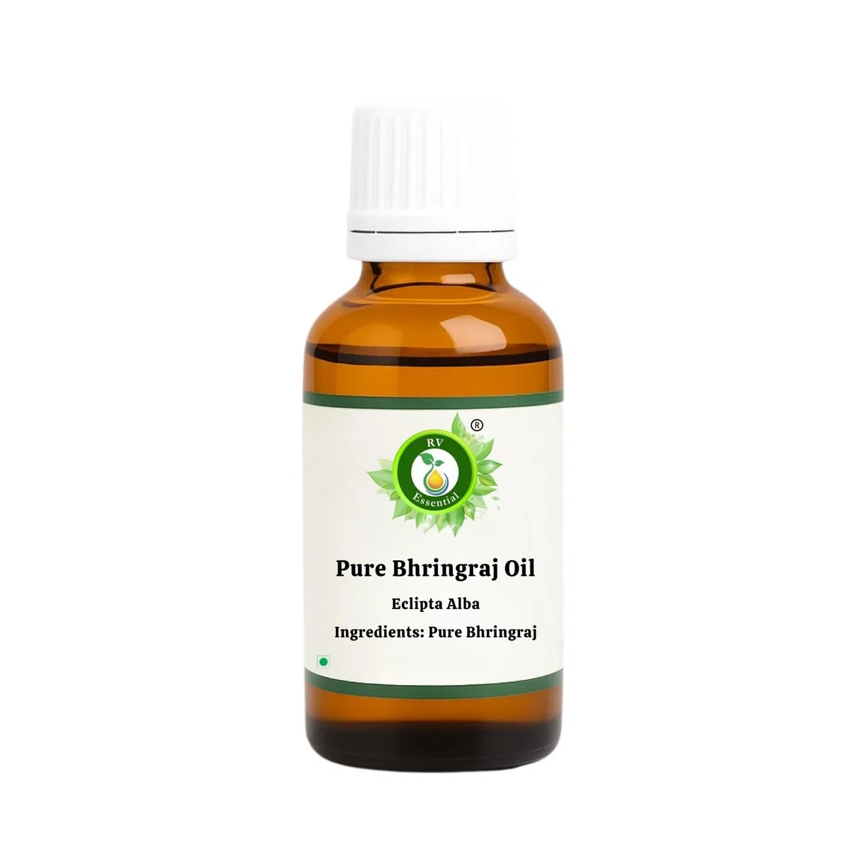 R V Essential Olio di Bhringraj puro- 50ml (1.69oz) Eclipta Alba (100% Puro e Naturale Rare Herb Series) Pure Bhringraj Oil